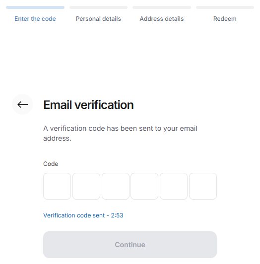 CryptoVoucher: E-Mail-Bestätigungscode